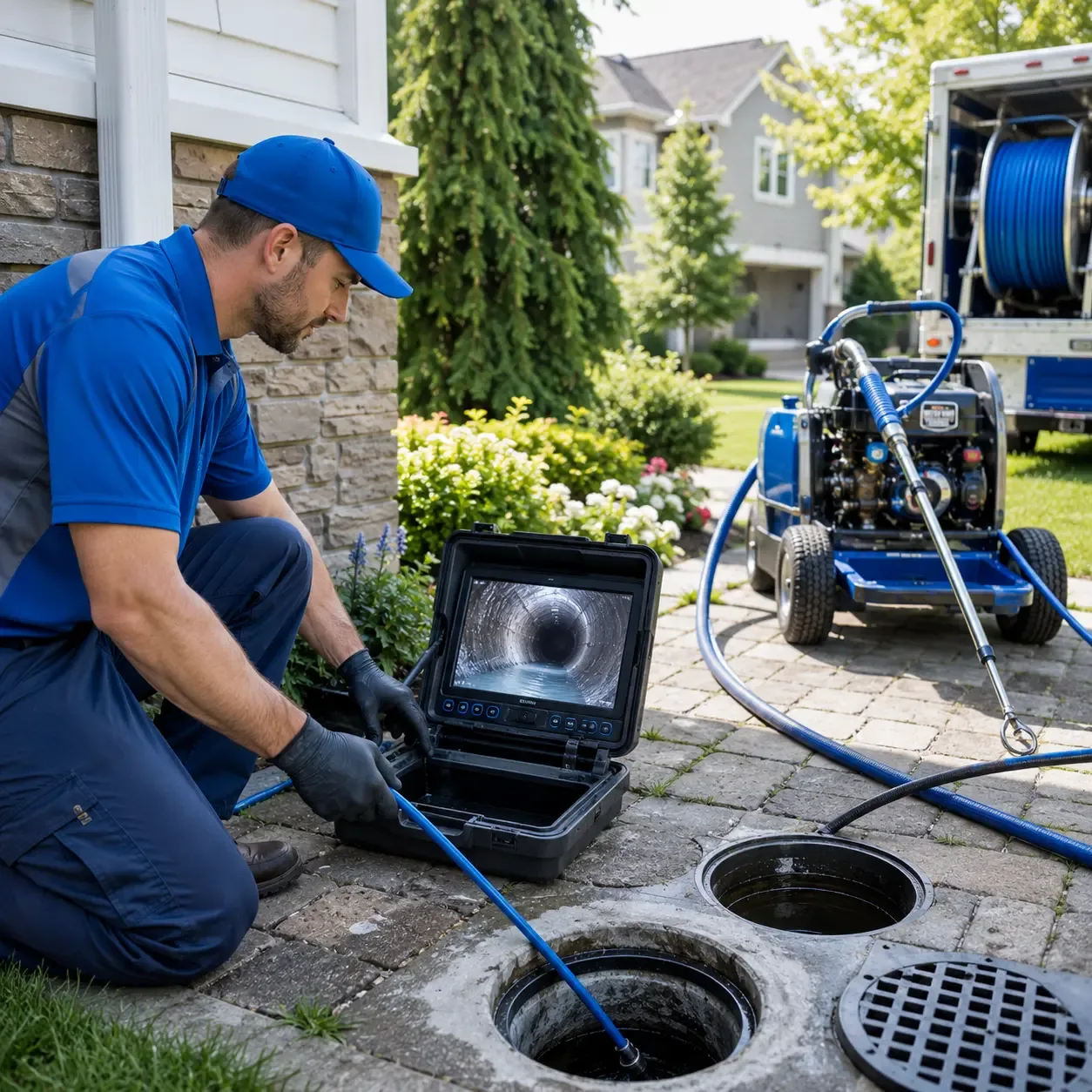 Outdoor drain cleaning professionals serving Blaine, ME